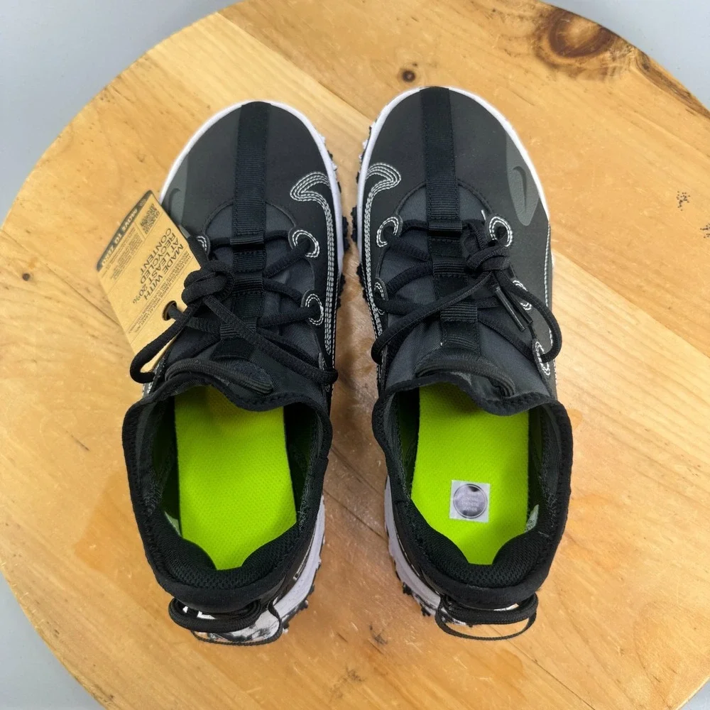 Youth 6Y - Nike Future Field Black White Turf Baseball Shoes Athletic Sneakers
